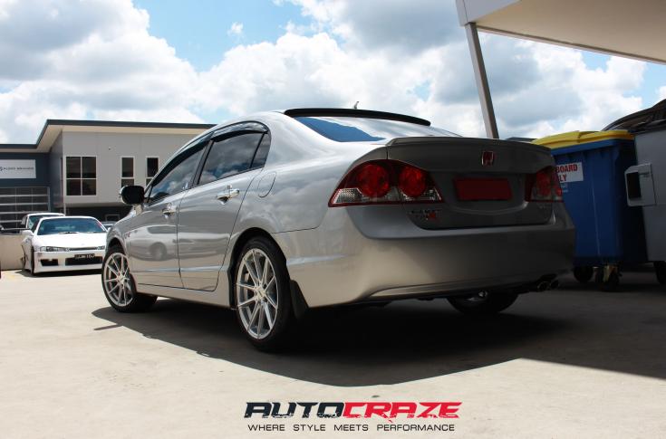 HONDA CIVIC 5 STUD BATHURST SILVER